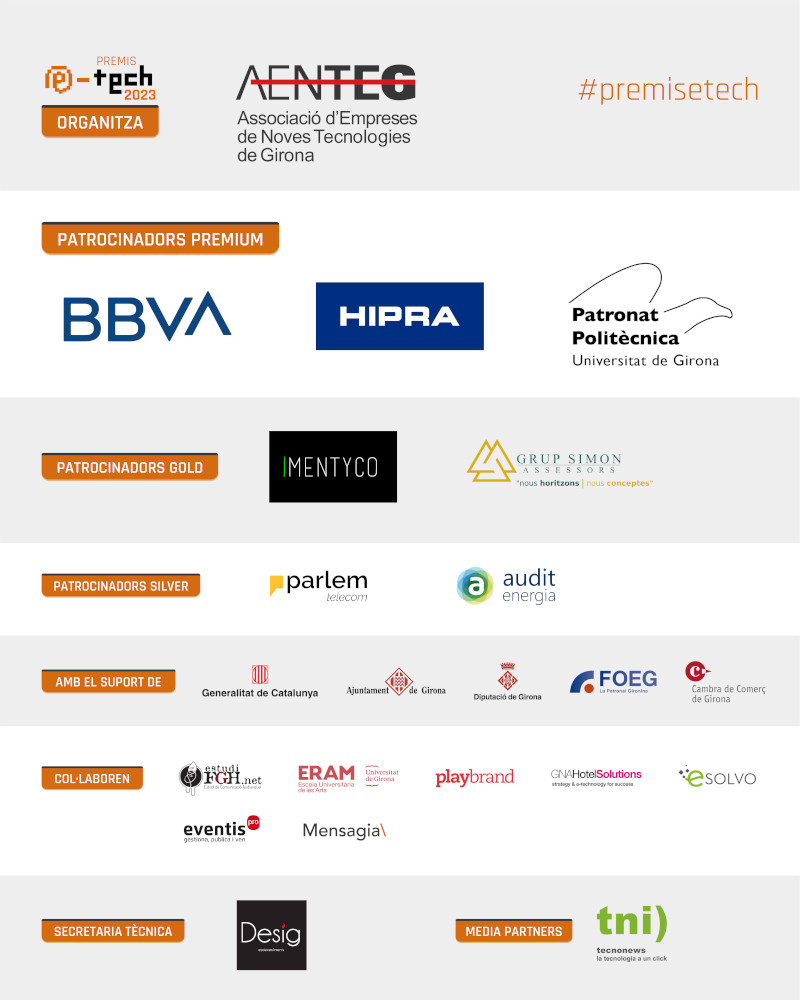 Patrocinadors i col·laboradors dels Premis E-TECH 2023